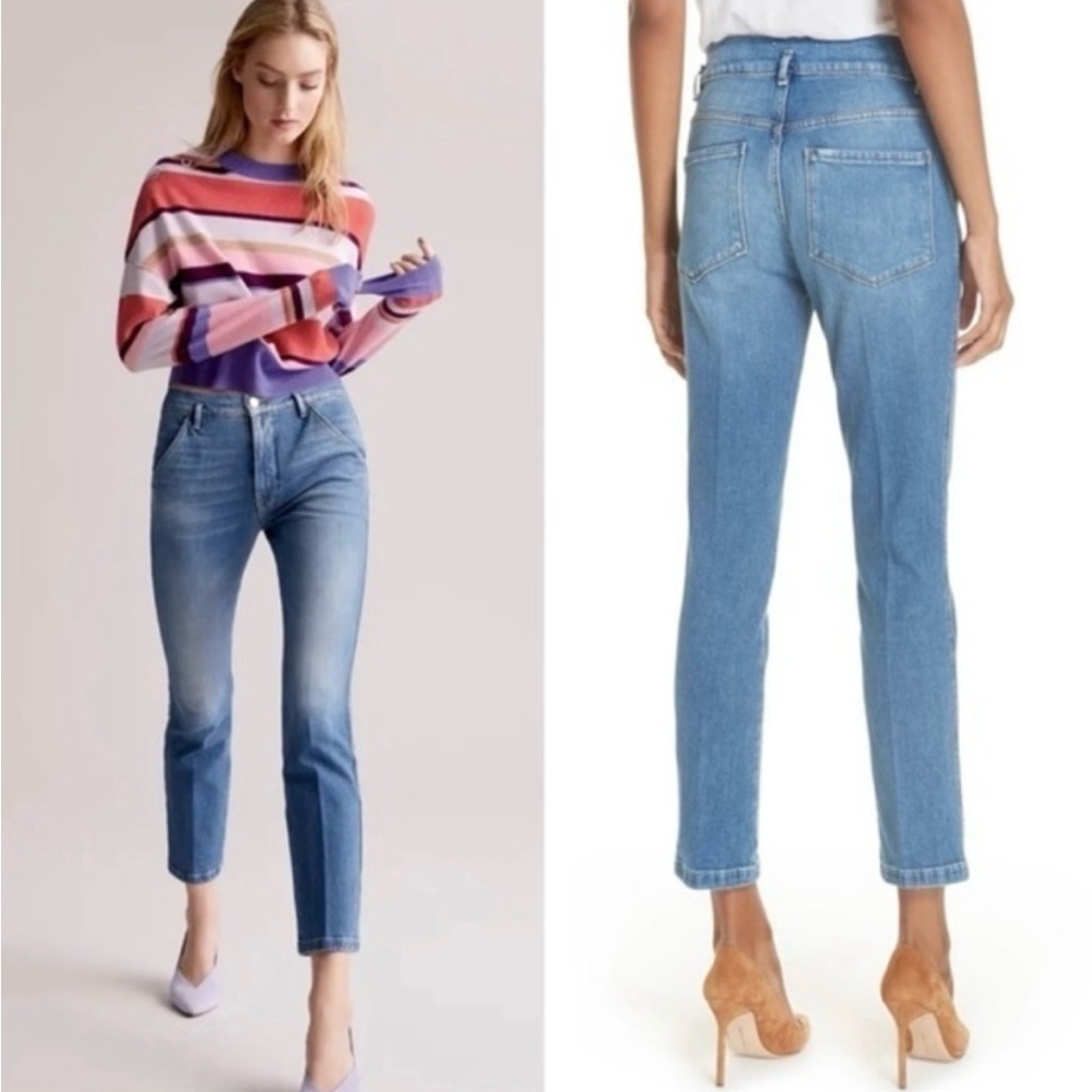 FRAME Le Slender straight jeans in thistle size 24